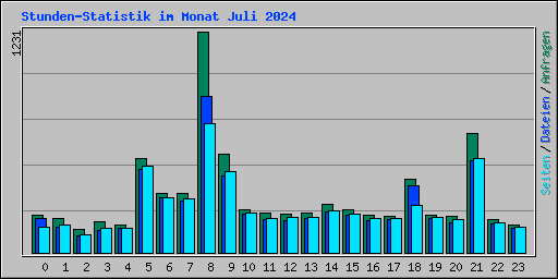 Stunden-Statistik im Monat Juli 2024