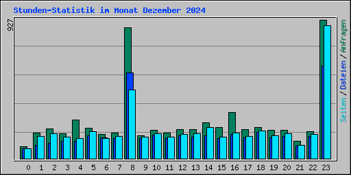 Stunden-Statistik im Monat Dezember 2024
