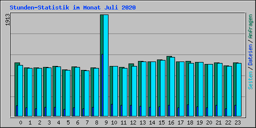 Stunden-Statistik im Monat Juli 2020