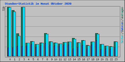 Stunden-Statistik im Monat Oktober 2020