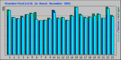 Stunden-Statistik im Monat Dezember 2021